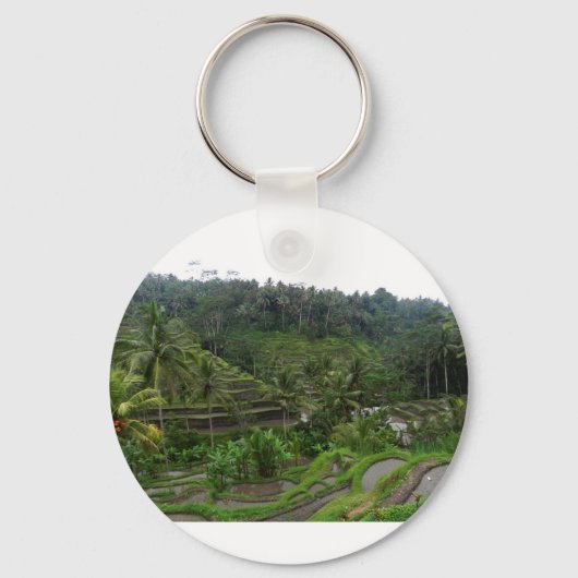 Terraced Rice Fields Sleutelhanger (Voorkant)