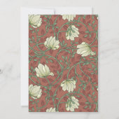 Terracota Artiste Floral invitations de mariage (Dos)