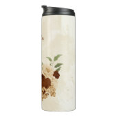 terracotta aardetone bloem bruiloft thermosbeker (Geroteerd rechts)