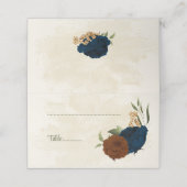 terracotta aardetoon marine bloemengroen bruiloft (Buitenkant ongevouwen)