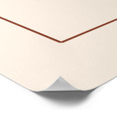 Terracotta and Ecru Modern Wedding Welcome Sign Poster (Hoek)