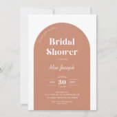 Terracotta Arch Bridal Shower Kaart (Voorkant)