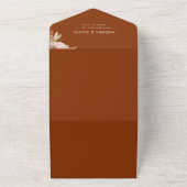 Terracotta Arch Foto Pampas Grass Floral Wedding All In One Uitnodiging (Buitenkant)