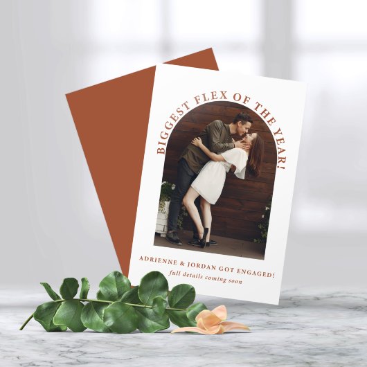 Terracotta Arch Foto Verloving Aankondiging