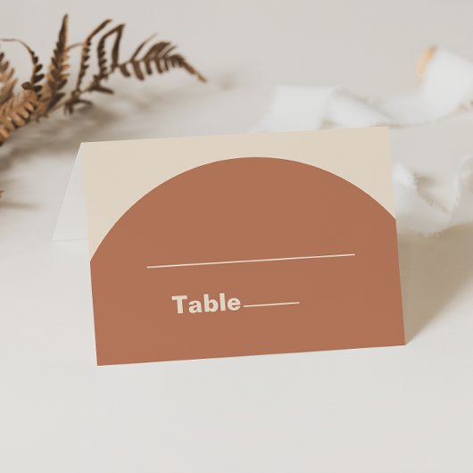 Terracotta Arch Minimalist Elegant Formal Wedding