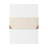 Terracotta Arch Minimalist Formal Wedding Uitnodigingen Wikkel (Achterkant Voorbeeld)