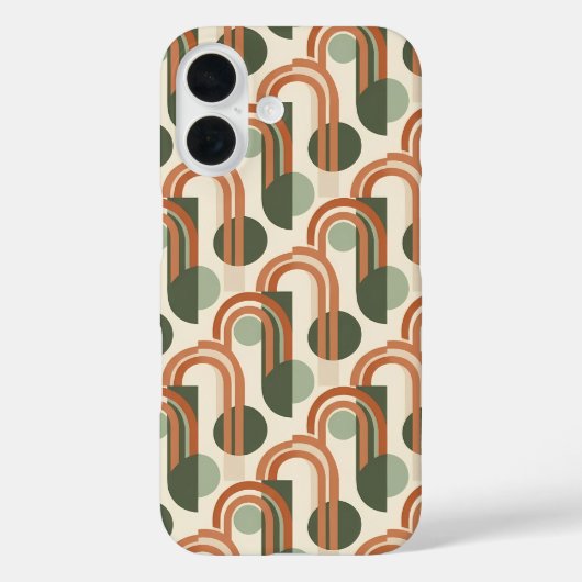 Terracotta Arch Pattern Phone Case (Achterkant)