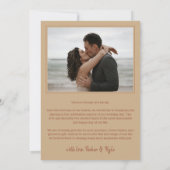 Terracotta Arch Wedding Photo Love & Bedankt (Achterkant)