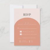 TERRACOTTA ARCH WEDDING RSVP-KAART RSVP KAARTJE (Voorkant)