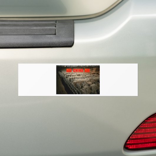 Terracotta Army China - Pro Foto Bumpersticker (Op auto)