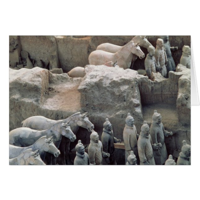 Terracotta Army, dynastie Qin, 210 av. J.-C. (Devant horizontal)