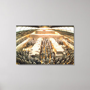 Terracotta Army, Qin Dynasty, 210 BC Canvas Afdruk