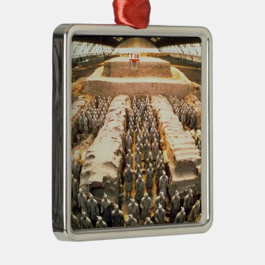 Terracotta Army, Qin Dynasty, 210 BC Metalen Ornament (Rechts)