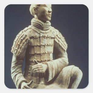 Terracotta Army, Qin Dynasty, 210 BC Vierkante Sticker