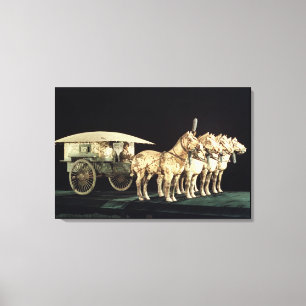 Terracotta Army, Qin Dynasty Canvas Afdruk