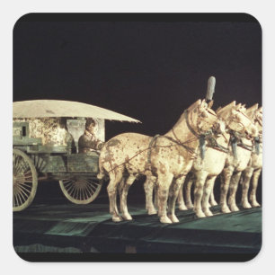 Terracotta Army, Qin Dynasty Vierkante Sticker