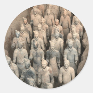 Terracotta Army Ronde Sticker