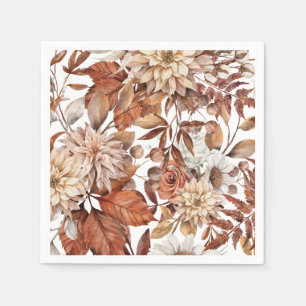 Terracotta Autumn Fall Wedding Paper Napkin Servet