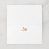 Terracotta Autumn Leaves Blank Wedding Folded (Buitenkant ongevouwen)