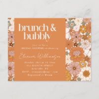 Terracotta Bloemale Brunch Bruidsfeest Aardse Warm