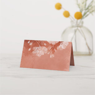 Terracotta Bloemen Vouw Plaatskaart Verliefd Worde
