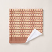 Terracotta Bloemennaam Bad Handdoek (Wasdoekje)