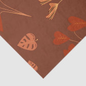  Terracotta bloempatroon  Tissuepapier (Detail)