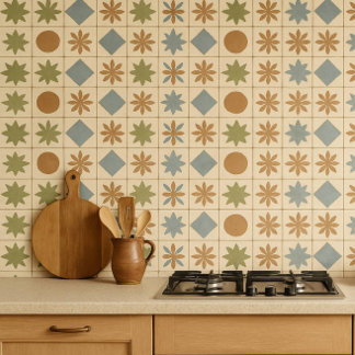 Terracotta Bloom Mediterranean Tile Tegeltje