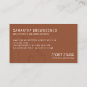 Terracotta Blush Architect Standen deur Visitekaartje (Achterkant)