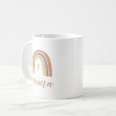 Terracotta Bohemian Rainbow Mama Mug pour mères (Devant gauche)