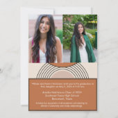 Terracotta Boho arches afstuderen foto Kaart (Achterkant)