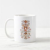 Terracotta Boho Bloemenlint Koffiemok (Links)
