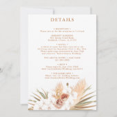 Terracotta Boho Détails Invitation (Devant)