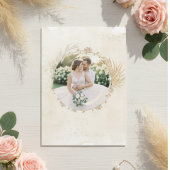 Terracotta Boho Floral Wedding Invitation