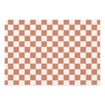 Terracotta Boho Inpakpapier 3 Stuks Neutraal Cadea