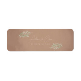 Terracotta Boho Minimalist Wedding Etiket