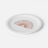 Terracotta Boho Rainbow Paper Borden Papieren Bordje (Gekanteld)