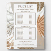 Terracotta Boho Tropical Fotoplaat (Voorkant)