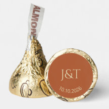 Terracotta Boho Trouwpaar Monogram