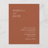 Terracotta Boho Uitnodiging (Voorkant)