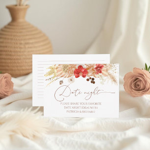 Terracotta Boho Vrijgezellenfeest Datum Nacht Jar  RSVP Kaartje