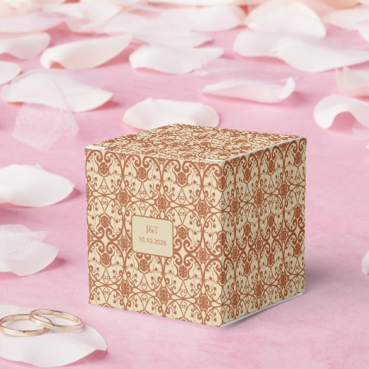 Terracotta  Boho Wedding Favoriet Box Bedankdoosjes (Huwelijk)