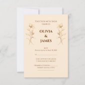 Terracotta Boho Wedding RSVP (Voorkant)