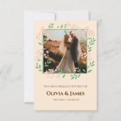 Terracotta Boho Wedding RSVP (Achterkant)