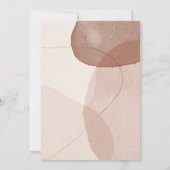 Terracotta Boho Wedding Save Date Custom Photo Save The Date (Achterkant)