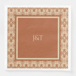 Terracotta Boho Wedding Servet