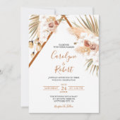 Terracotta Boho Wedding Sjabloon Kaart (Voorkant)