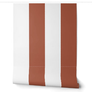 Terracotta Bold Deckchair Cabana Streep Behang