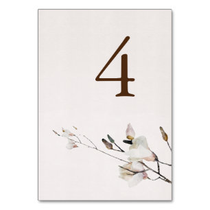 Terracotta Botanical Boho Magnolia Wedding Kaart