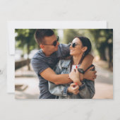 Terracotta Botanical Greenery Photo Wedding Kaart (Achterkant)